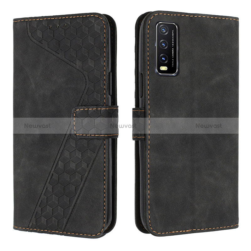 Leather Case Stands Flip Cover Holder H04X for Vivo Y30