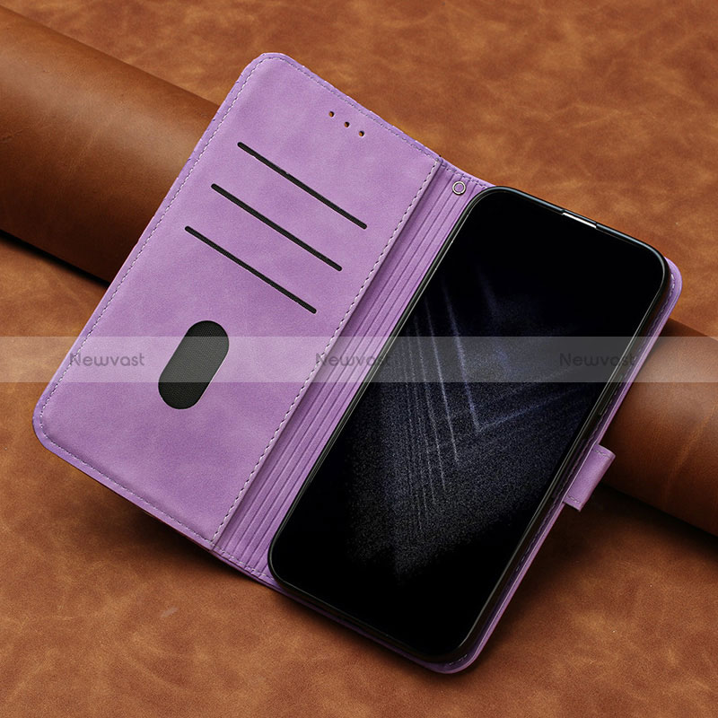 Leather Case Stands Flip Cover Holder H04X for Vivo Y35 4G