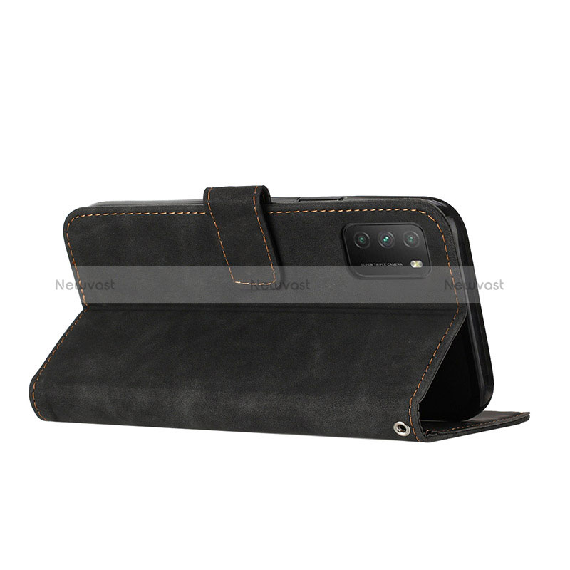 Leather Case Stands Flip Cover Holder H04X for Xiaomi Poco M3