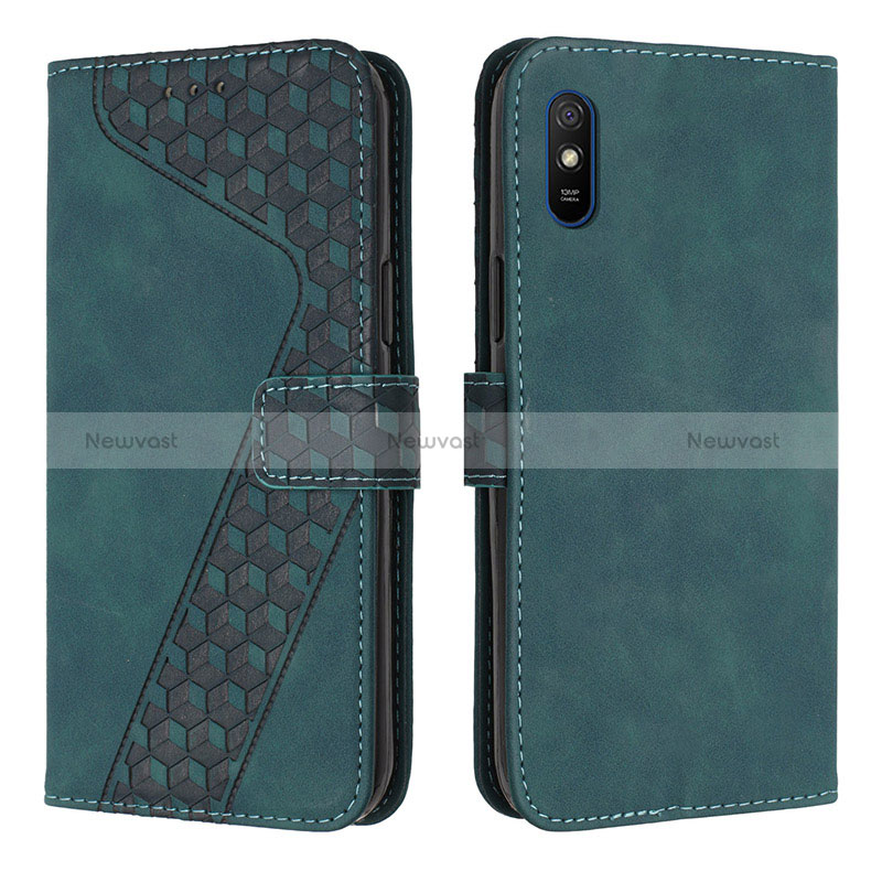 Leather Case Stands Flip Cover Holder H04X for Xiaomi Redmi 9i