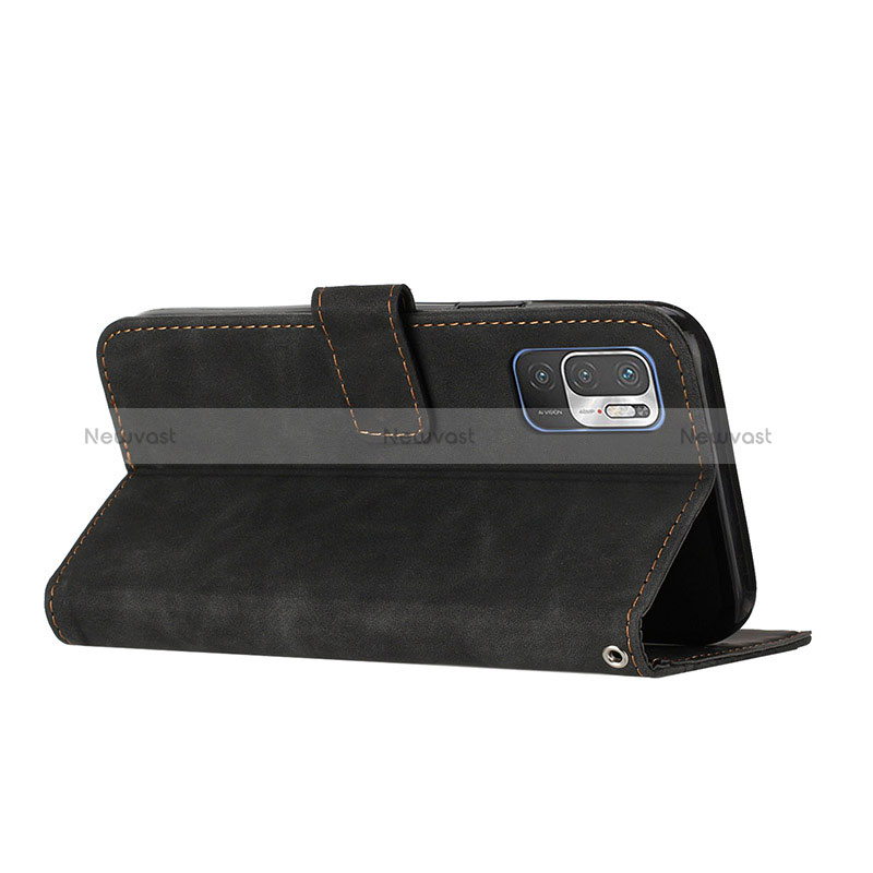 Leather Case Stands Flip Cover Holder H04X for Xiaomi Redmi Note 10 5G