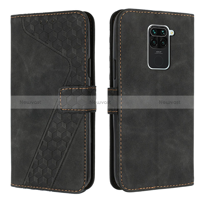 Leather Case Stands Flip Cover Holder H04X for Xiaomi Redmi Note 9