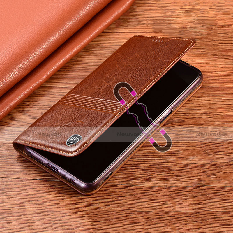 Leather Case Stands Flip Cover Holder H05P for Motorola Moto G32