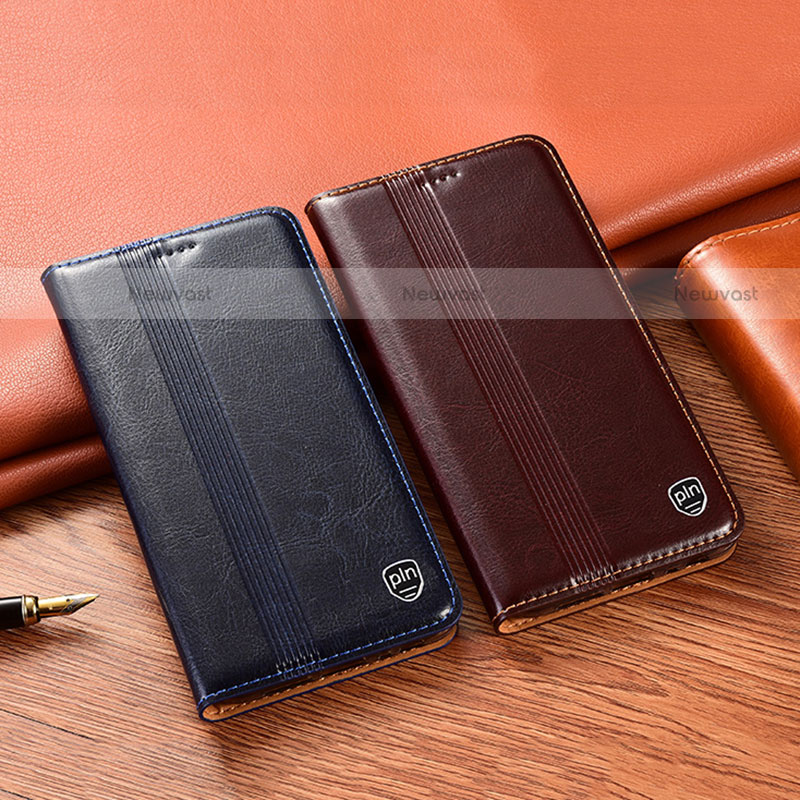 Leather Case Stands Flip Cover Holder H05P for Motorola Moto G71 5G