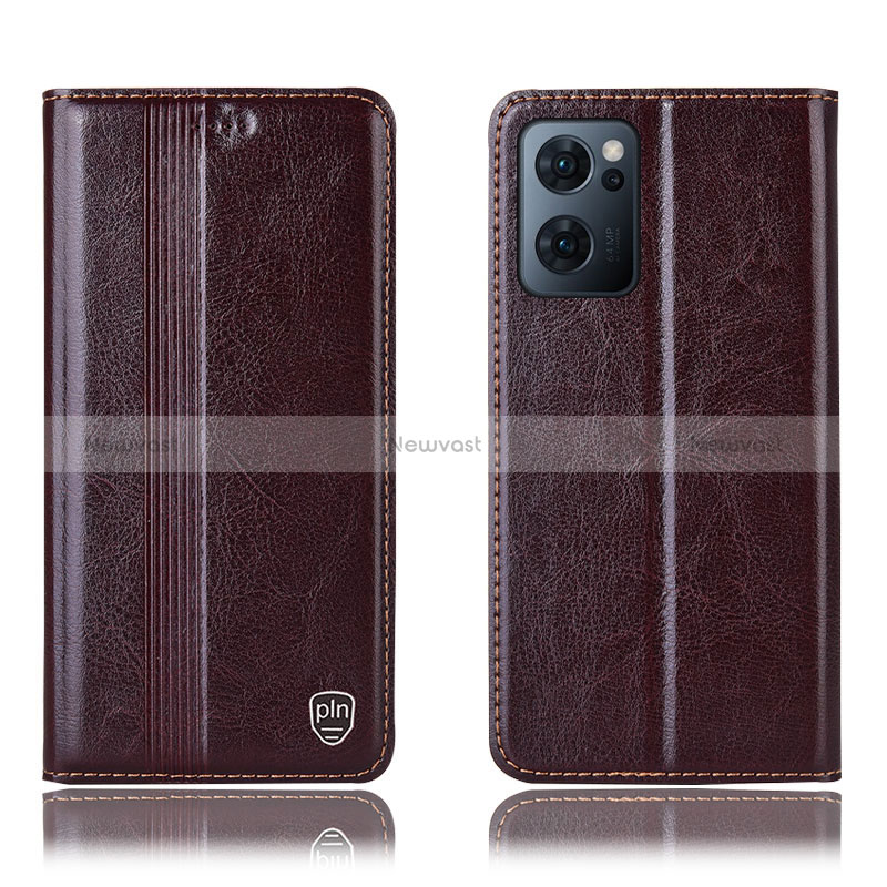 Leather Case Stands Flip Cover Holder H05P for OnePlus Nord CE 2 5G