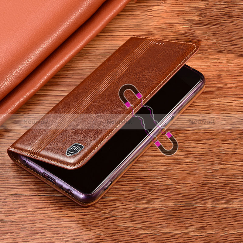 Leather Case Stands Flip Cover Holder H05P for Oppo A93s 5G