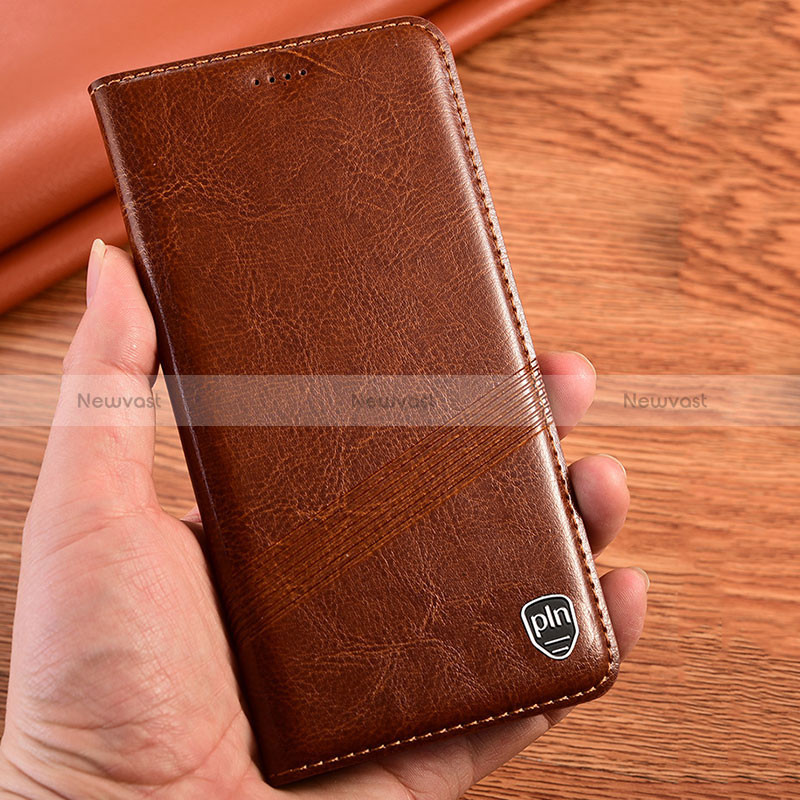 Leather Case Stands Flip Cover Holder H05P for Oppo K10 5G India