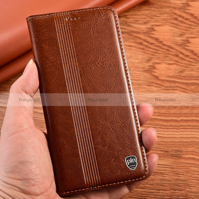 Leather Case Stands Flip Cover Holder H05P for Oppo K10 Pro 5G