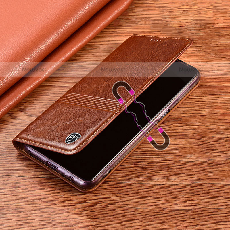 Leather Case Stands Flip Cover Holder H05P for Samsung Galaxy M21