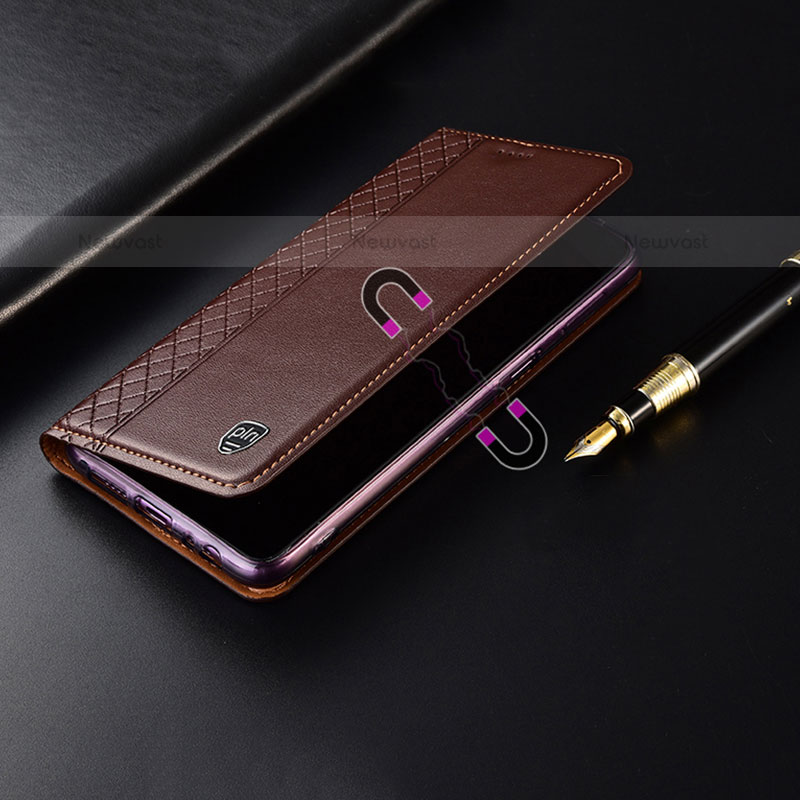 Leather Case Stands Flip Cover Holder H05P for Samsung Galaxy S21 5G