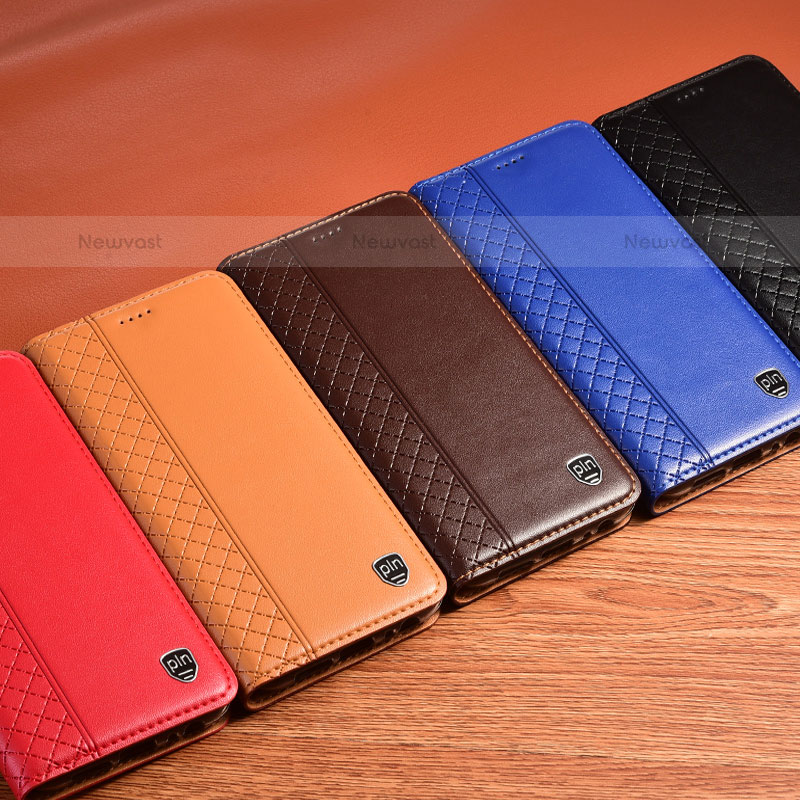 Leather Case Stands Flip Cover Holder H05P for Samsung Galaxy S22 5G