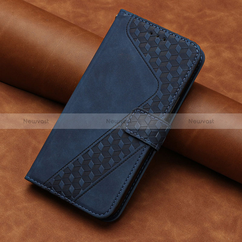 Leather Case Stands Flip Cover Holder H05X for Google Pixel 6 Pro 5G Blue