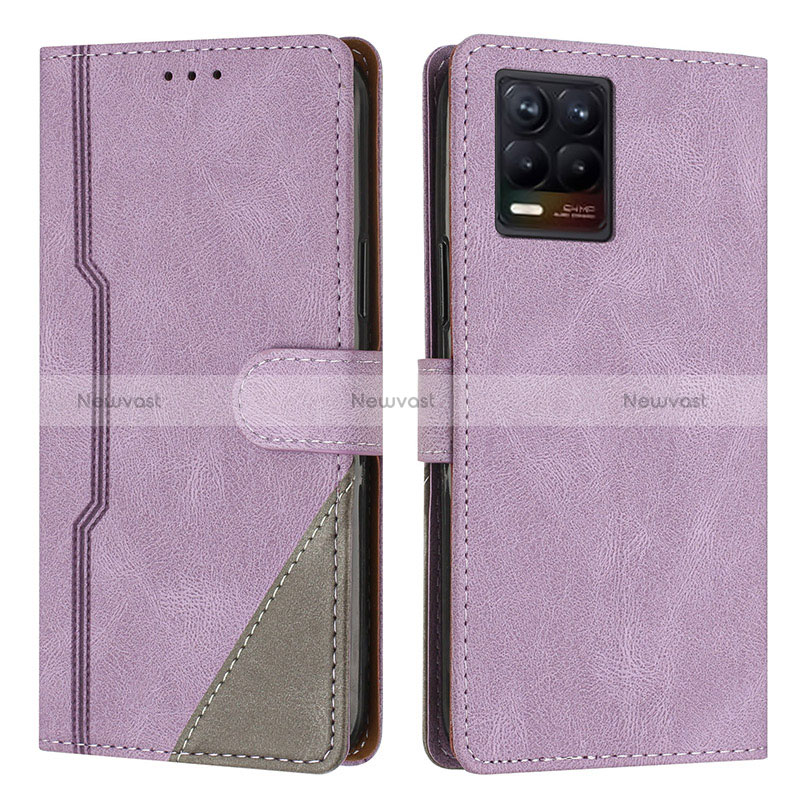 Leather Case Stands Flip Cover Holder H05X for Realme 8 Pro