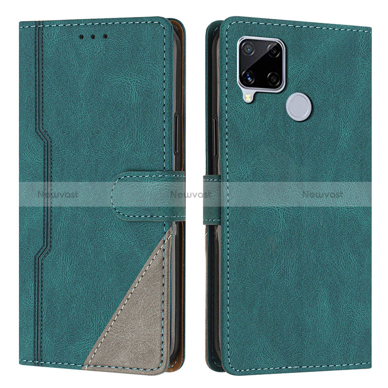 Leather Case Stands Flip Cover Holder H05X for Realme C12