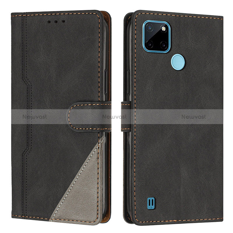 Leather Case Stands Flip Cover Holder H05X for Realme C21Y