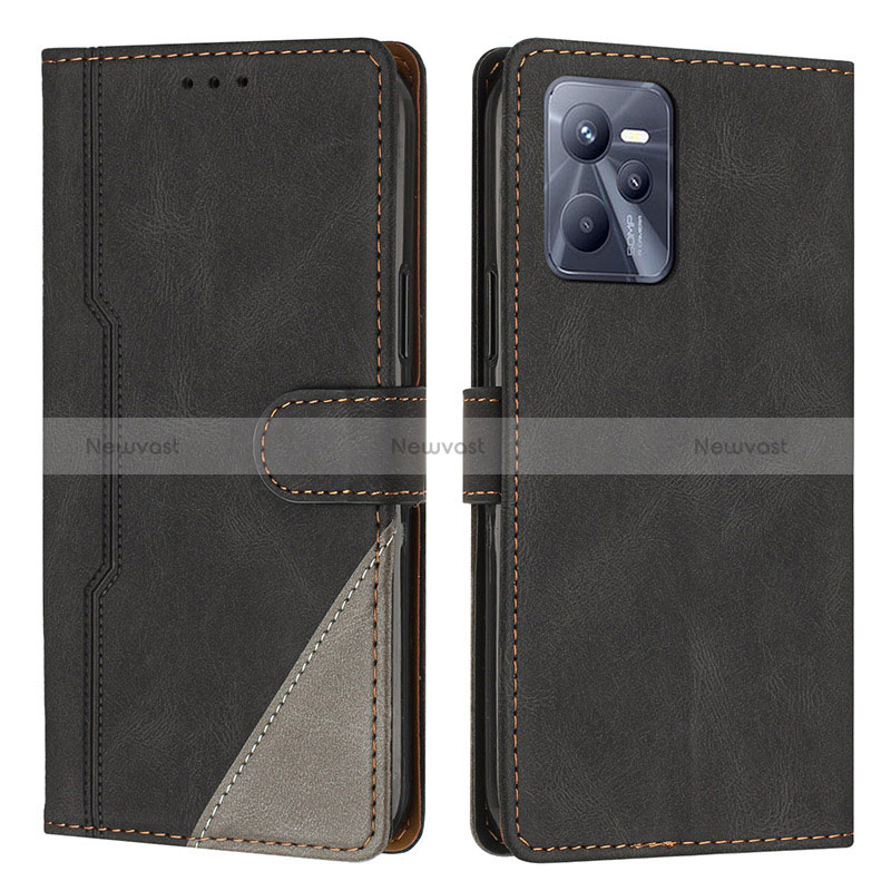 Leather Case Stands Flip Cover Holder H05X for Realme C35