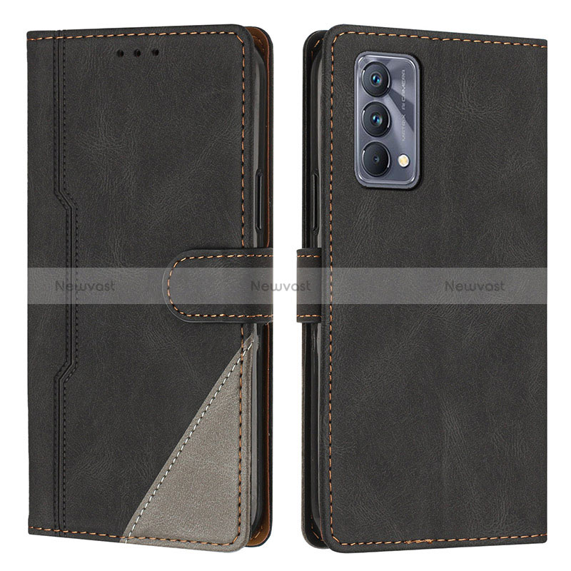 Leather Case Stands Flip Cover Holder H05X for Realme GT Master 5G Black