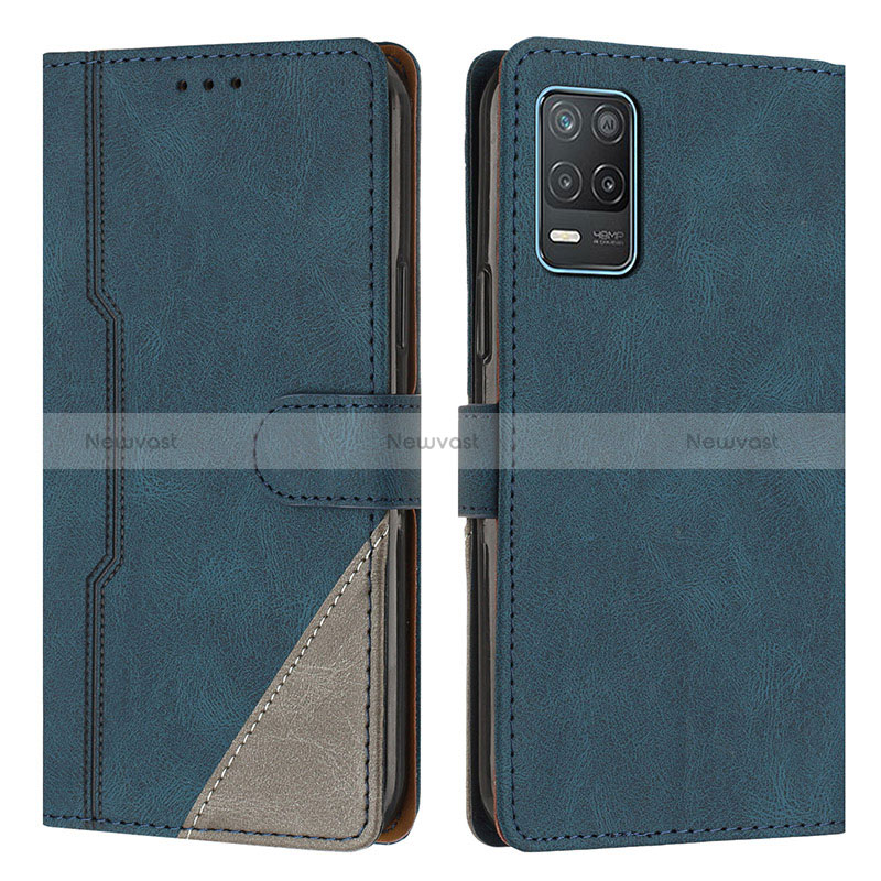 Leather Case Stands Flip Cover Holder H05X for Realme Q3 5G