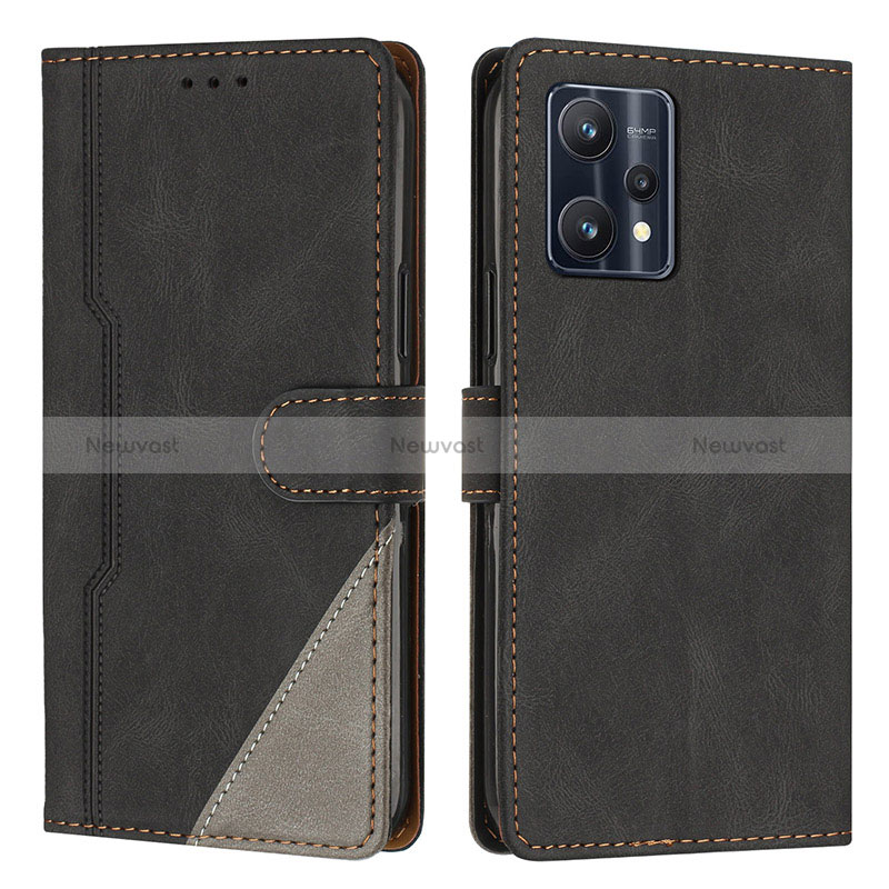 Leather Case Stands Flip Cover Holder H05X for Realme V25 5G