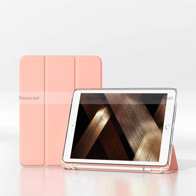 Leather Case Stands Flip Cover Holder H06 for Apple iPad 10.2 (2019) Pink