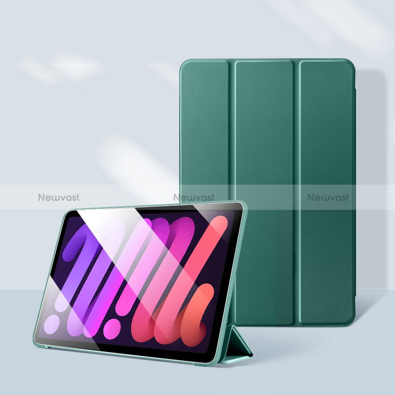 Leather Case Stands Flip Cover Holder H06 for Apple iPad 10.9 (2022) Green