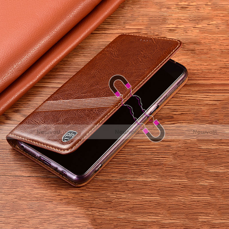 Leather Case Stands Flip Cover Holder H06P for Motorola Moto G60