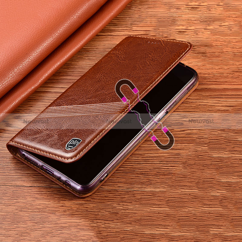 Leather Case Stands Flip Cover Holder H06P for Oppo Reno6 Z 5G