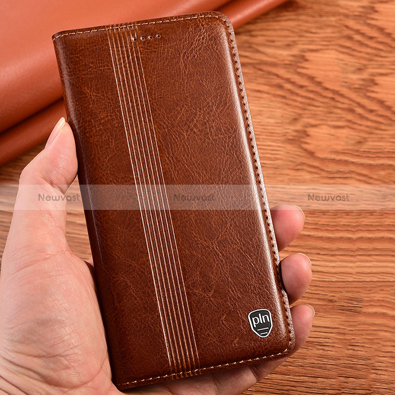 Leather Case Stands Flip Cover Holder H06P for Samsung Galaxy M01