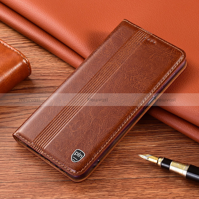 Leather Case Stands Flip Cover Holder H06P for Samsung Galaxy S24 Plus 5G