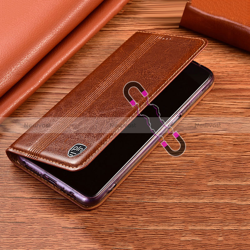 Leather Case Stands Flip Cover Holder H06P for Samsung Galaxy S24 Plus 5G