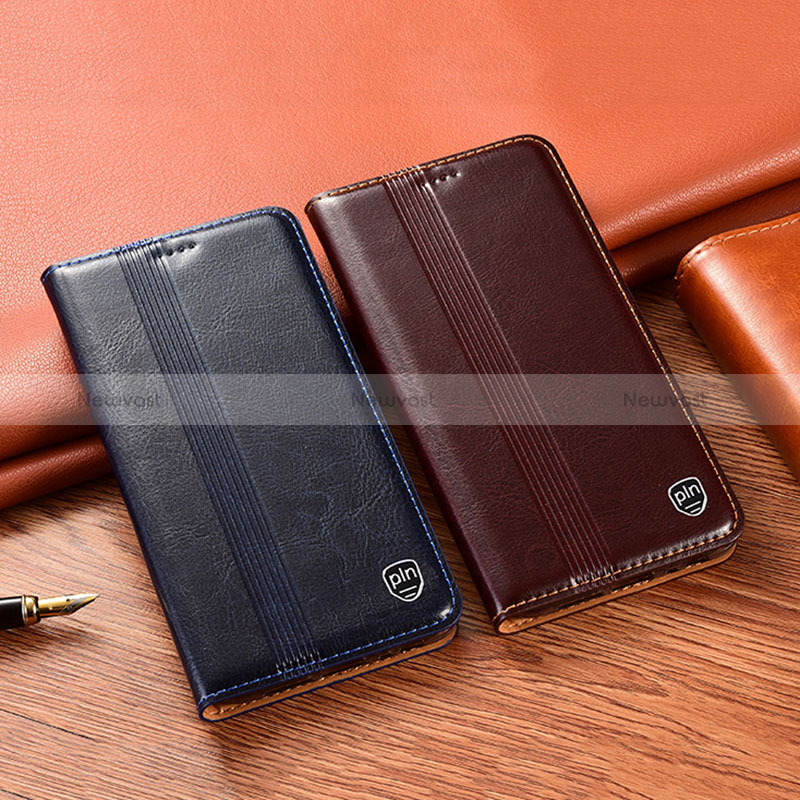 Leather Case Stands Flip Cover Holder H06P for Xiaomi Redmi Note 11E Pro 5G