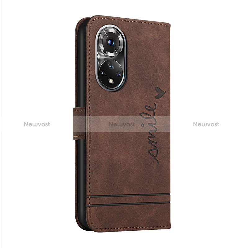 Leather Case Stands Flip Cover Holder H06X for Huawei Honor 50 5G