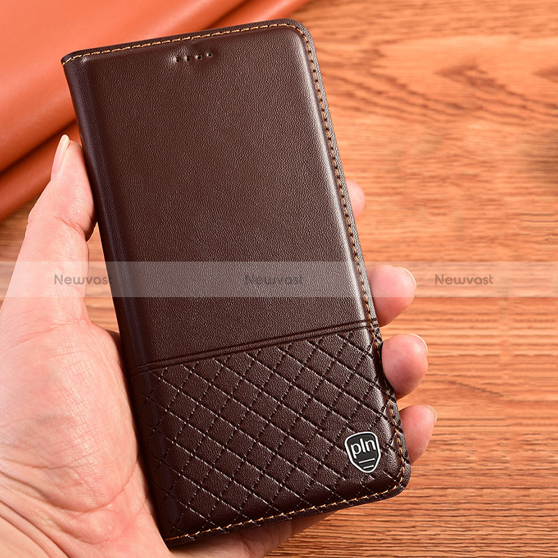 Leather Case Stands Flip Cover Holder H07P for Huawei Honor 60 Pro 5G