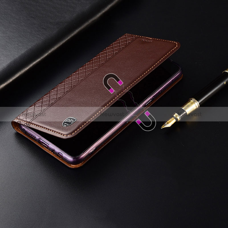 Leather Case Stands Flip Cover Holder H07P for OnePlus Nord CE 2 Lite 5G