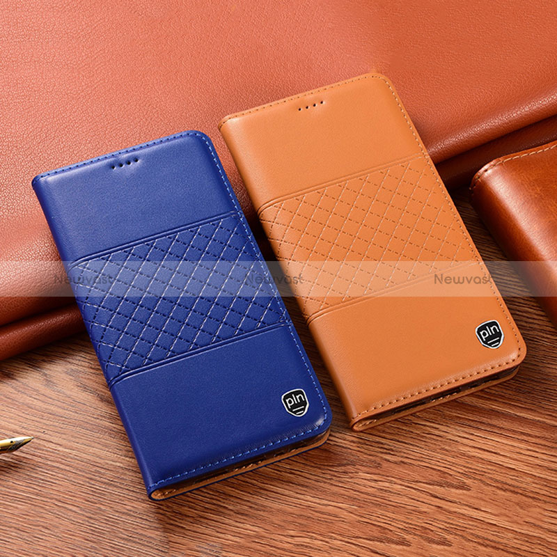 Leather Case Stands Flip Cover Holder H07P for Oppo A38