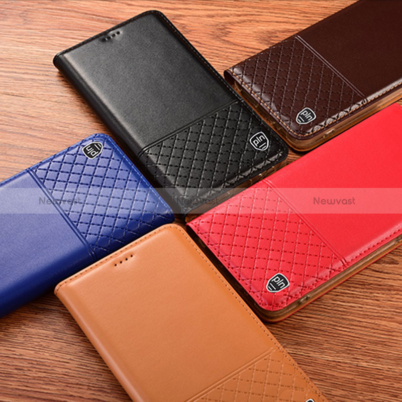 Leather Case Stands Flip Cover Holder H07P for Xiaomi Poco X4 Pro 5G