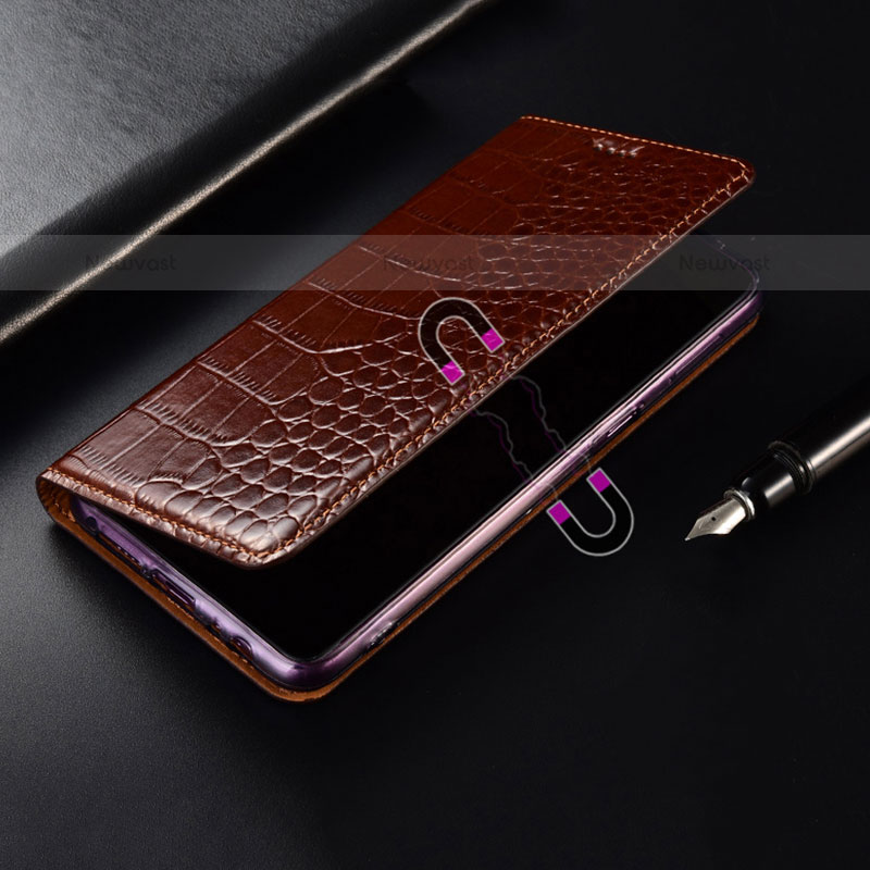 Leather Case Stands Flip Cover Holder H08P for Samsung Galaxy S22 Plus 5G