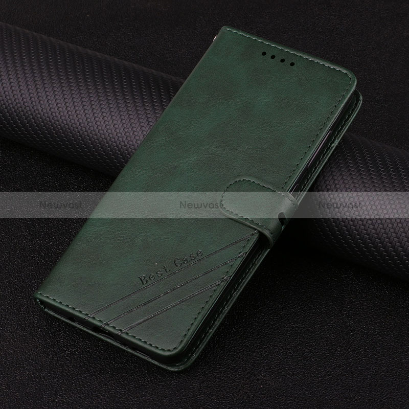 Leather Case Stands Flip Cover Holder H08X for Google Pixel 6a 5G Green