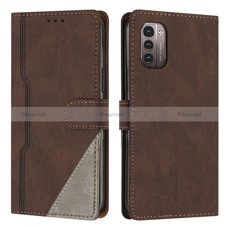 Leather Case Stands Flip Cover Holder H09X for Nokia G11