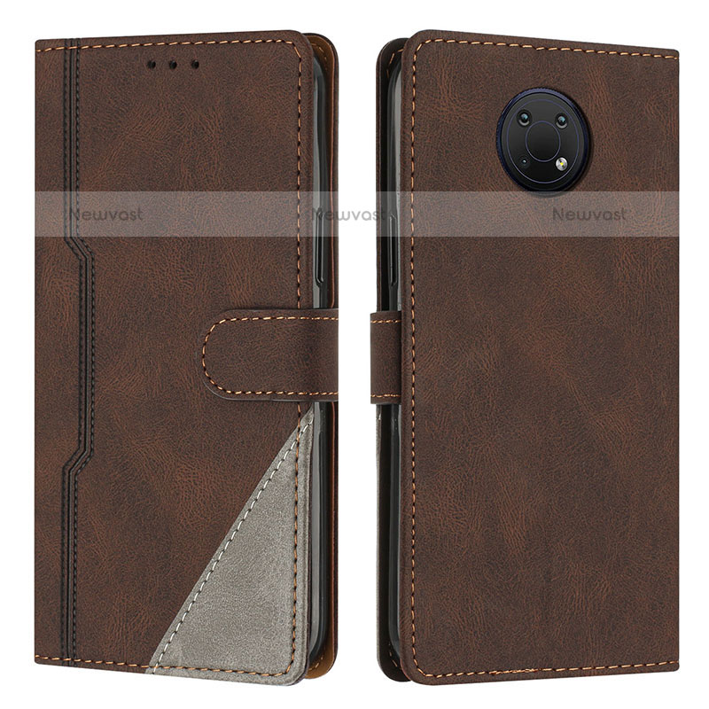 Leather Case Stands Flip Cover Holder H09X for Nokia G30