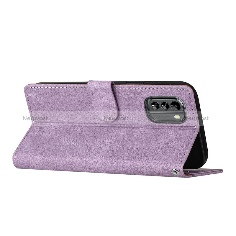 Leather Case Stands Flip Cover Holder H09X for Nokia G60 5G