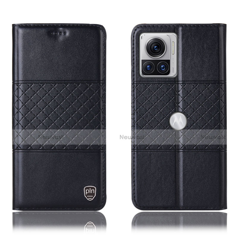 Leather Case Stands Flip Cover Holder H10P for Motorola Moto Edge X30 Pro 5G