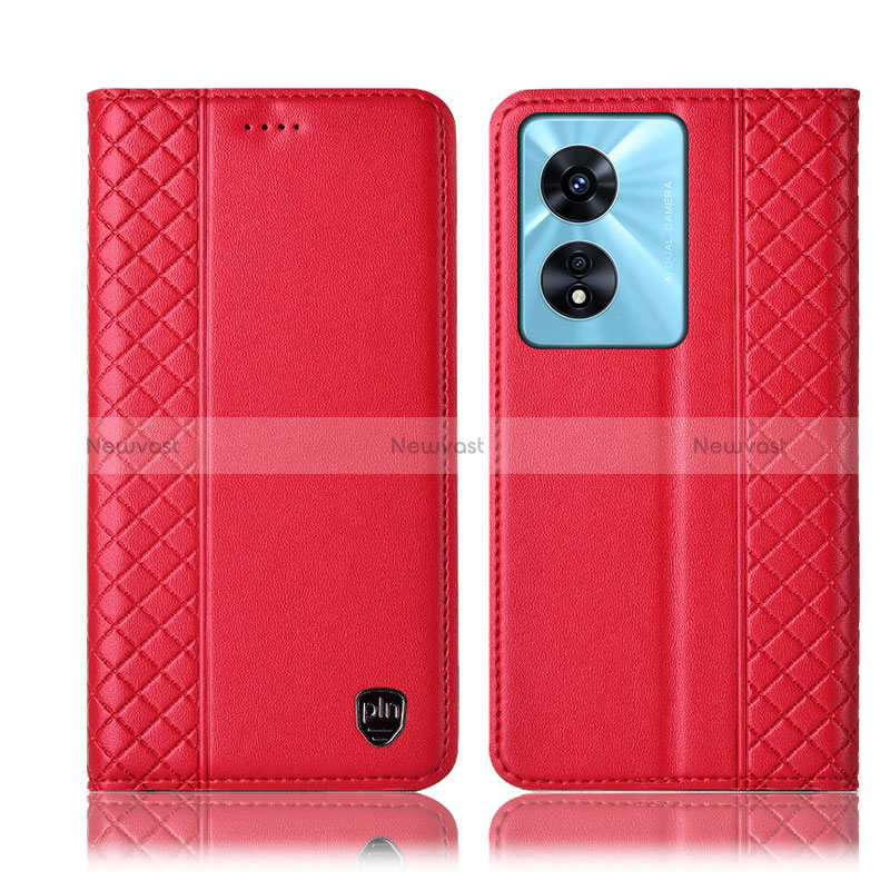 Leather Case Stands Flip Cover Holder H10P for Oppo A1 Pro 5G