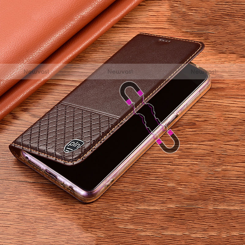 Leather Case Stands Flip Cover Holder H10P for Oppo A95 5G
