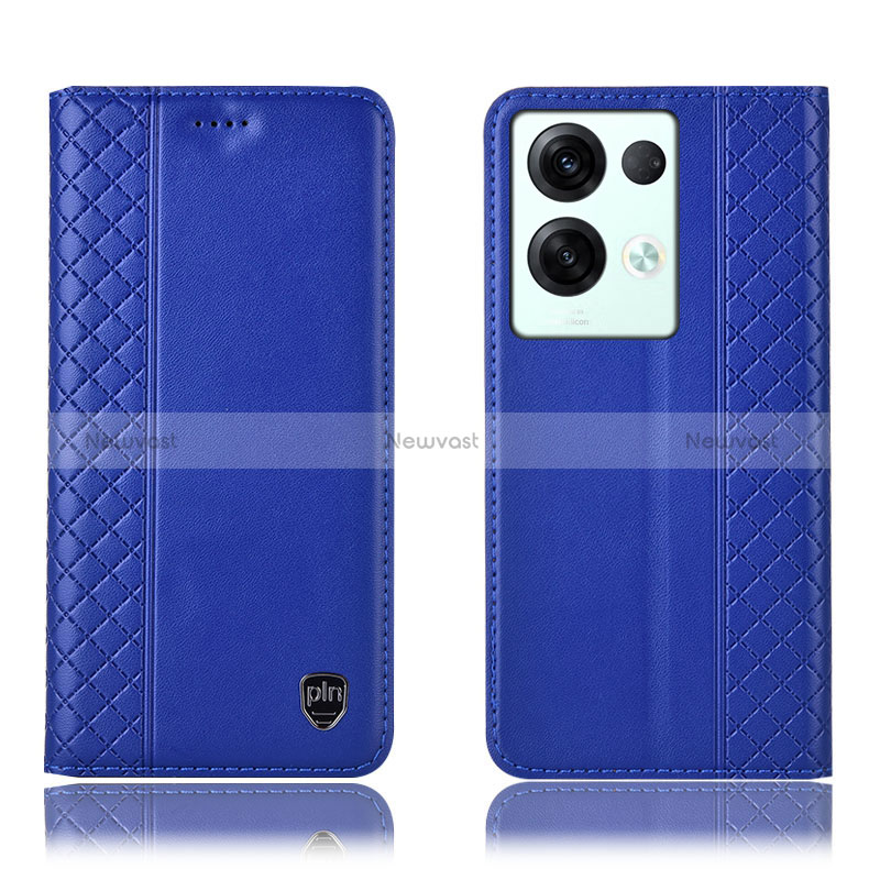 Leather Case Stands Flip Cover Holder H10P for Oppo Reno8 Pro+ Plus 5G