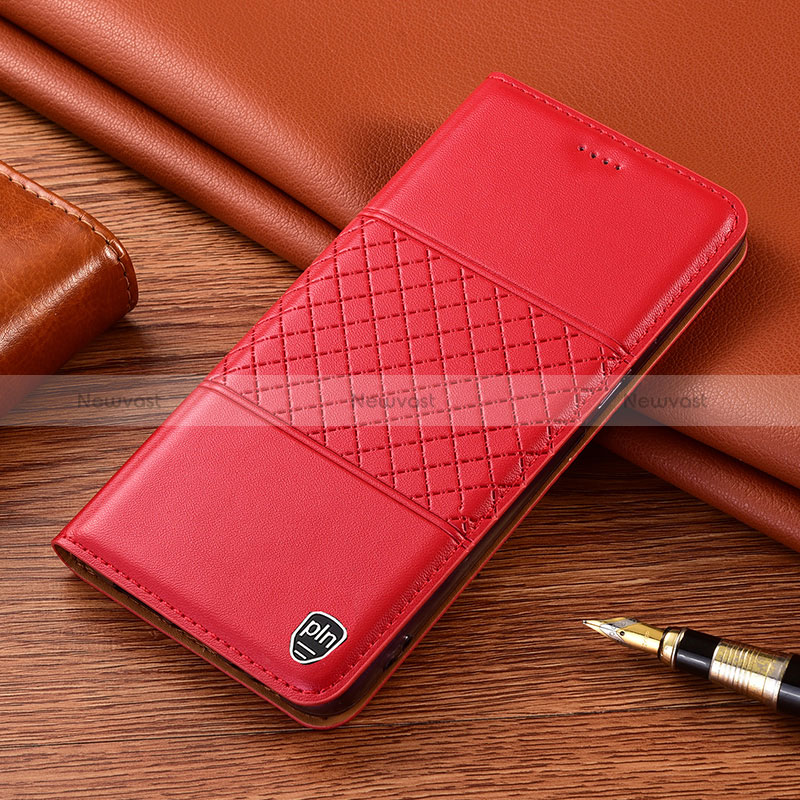 Leather Case Stands Flip Cover Holder H10P for Samsung Galaxy S24 Plus 5G