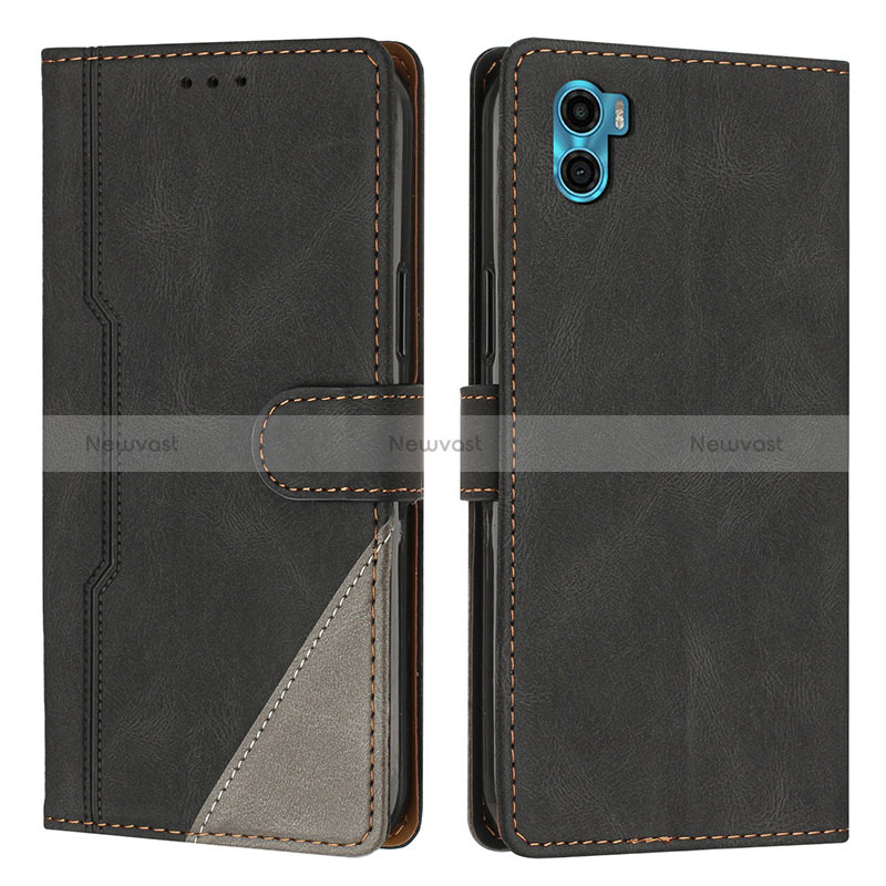 Leather Case Stands Flip Cover Holder H10X for Motorola Moto E22S