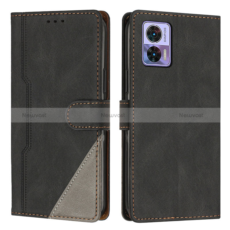 Leather Case Stands Flip Cover Holder H10X for Motorola Moto Edge 30 Lite 5G