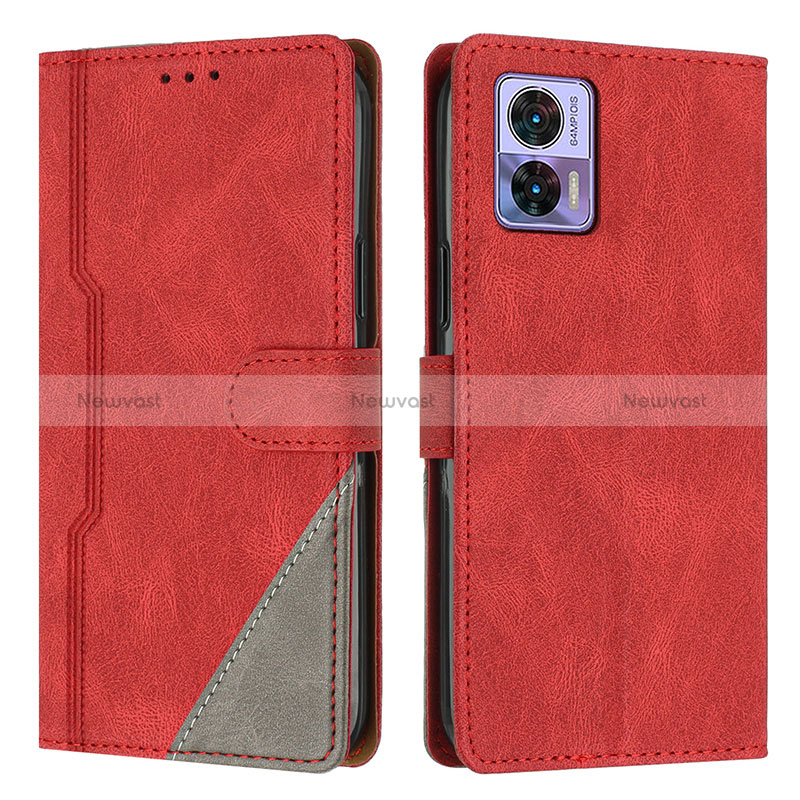 Leather Case Stands Flip Cover Holder H10X for Motorola Moto Edge 30 Lite 5G