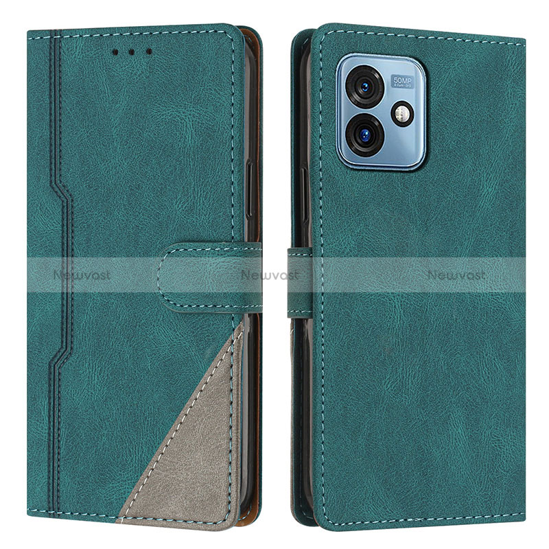 Leather Case Stands Flip Cover Holder H10X for Motorola Moto G 5G (2023)